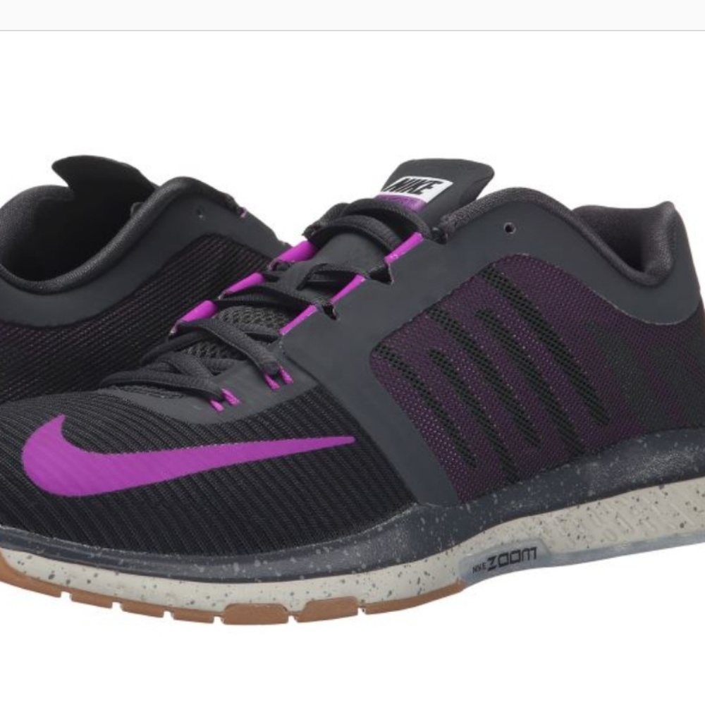 SOLD. Nike Black/Purple  Zoom Running Sneakers - Picture 2 of 8